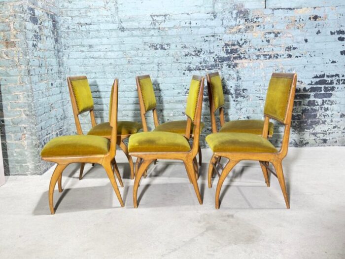 set of 6 jacaranda dining chairs moveis brazil 1960 3145