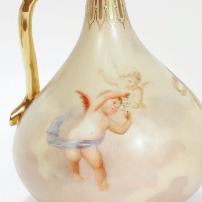 signed antique vienna handpainted porcelain ewer depicting psyche 6753