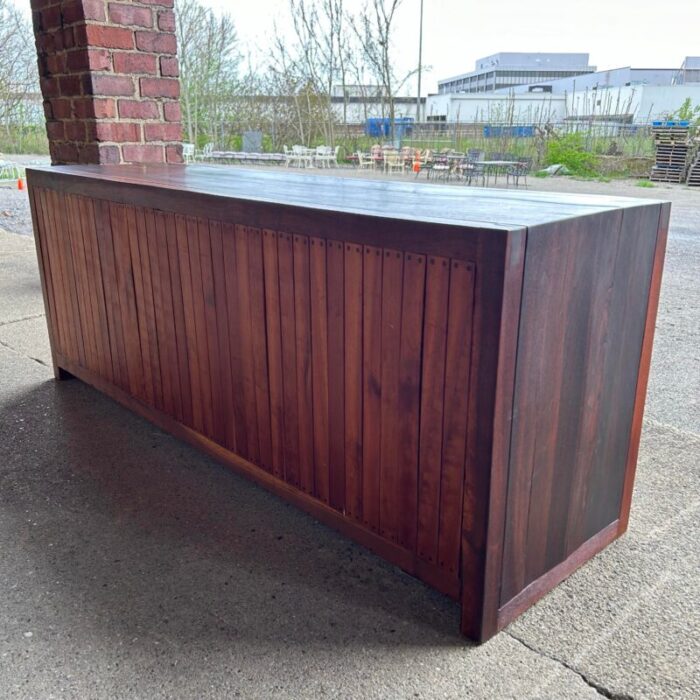 signed studio made solid rosewood and walnut credenza by jeffrey greene 2322