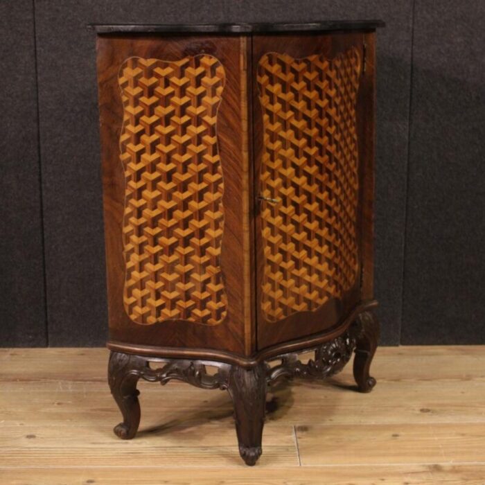 small 20th century french inlaid sideboard 1970s 5298