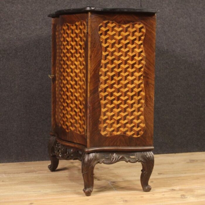 small 20th century french inlaid sideboard 1970s 9867