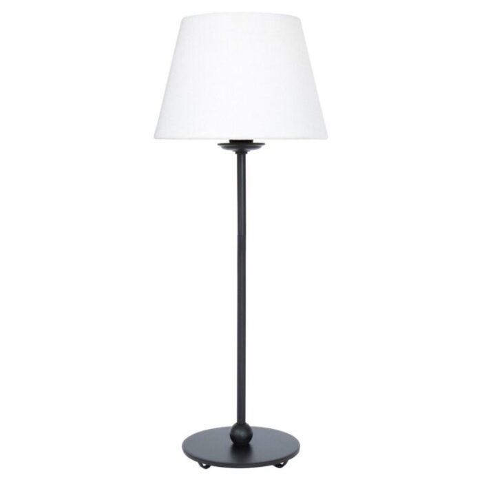 small black uno table lamp from konsthantverk 1