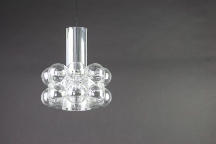 small german bubble glass pendant by helena tynell for limburg 2