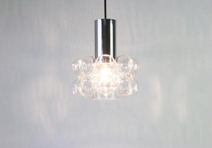 small german bubble glass pendant by helena tynell for limburg 5