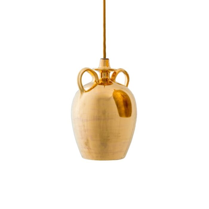 small gold cicina pendant lamp by marco rocco 1