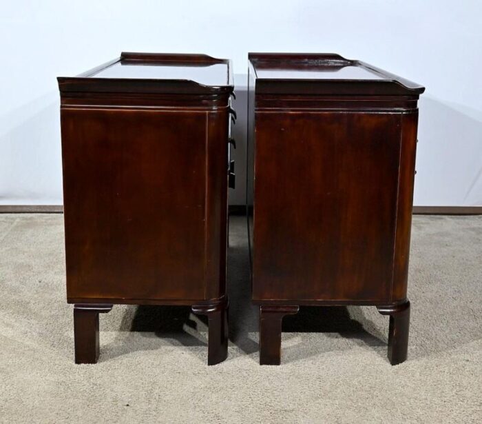 small lacquered wood sideboards 1940s set of 2 0708