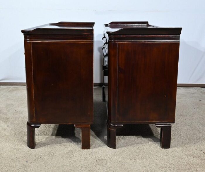 small lacquered wood sideboards 1940s set of 2 1422