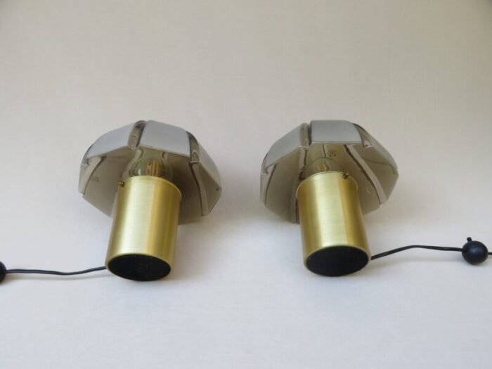 small mushroom table lamps from peill putzler 1970s set of 2 20