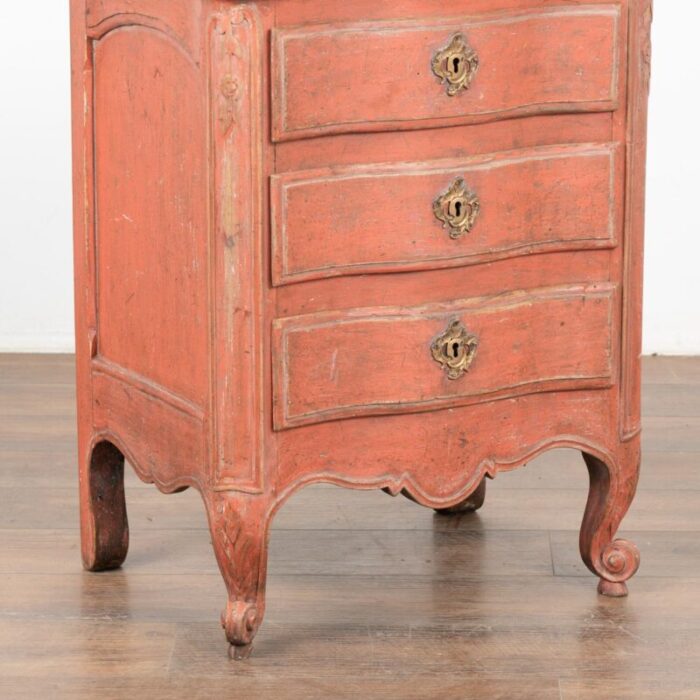 small oak rococo chest of three drawers sweden circa 1800 40 5202