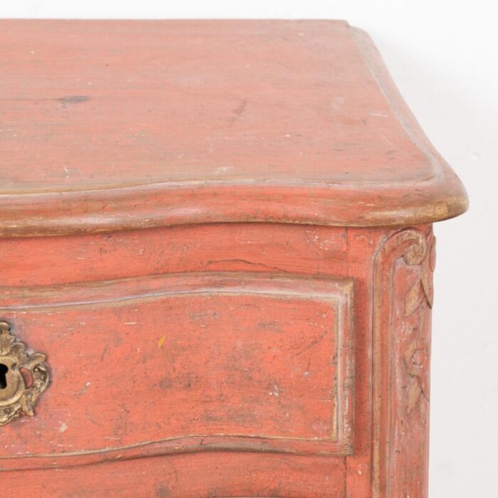 small oak rococo chest of three drawers sweden circa 1800 40 9009