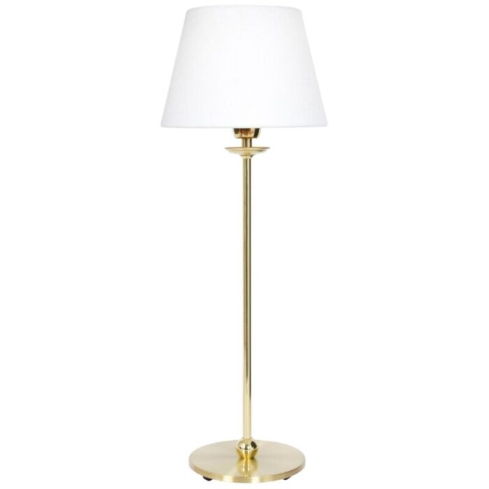 small polished brass uno table lamp from konsthantverk 1