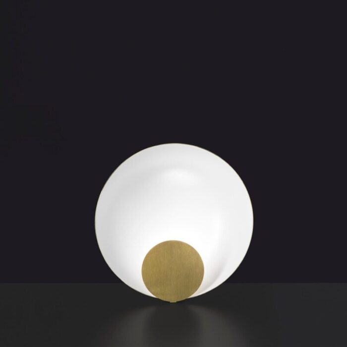 small siro table lamp in satin gold by marta perla for oluce 2