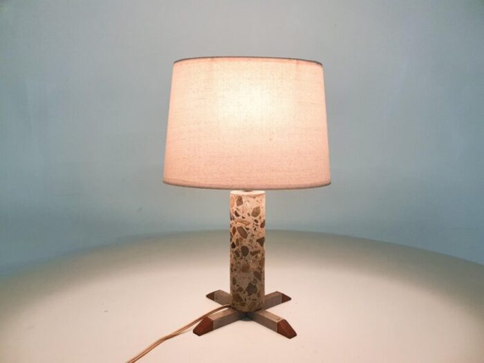 small stone table light france 1960s 4