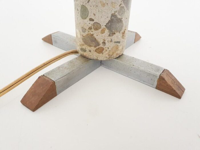 small stone table light france 1960s 5