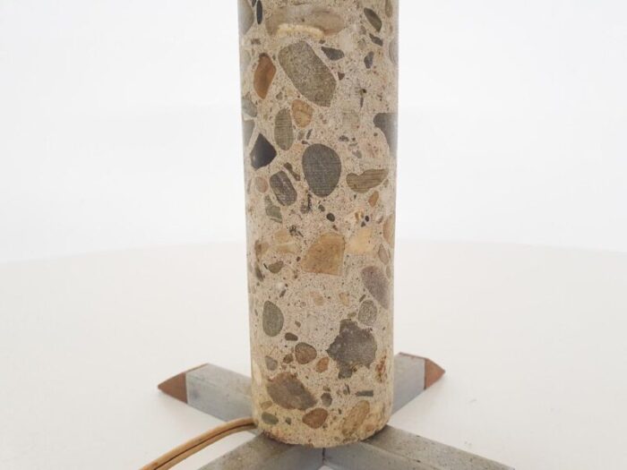 small stone table light france 1960s 6