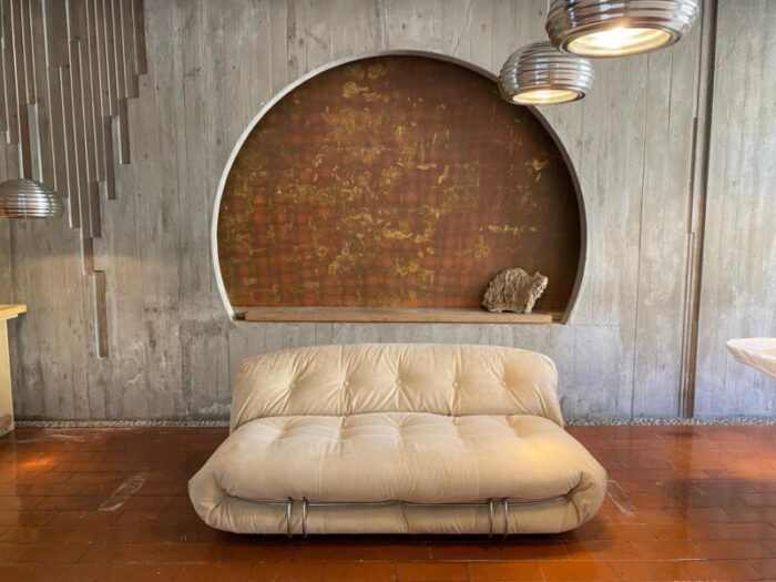 soriana sofa by afra and tobia scarpa for cassina 1970s 1138