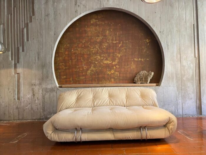 soriana sofa by afra and tobia scarpa for cassina 1970s 3479