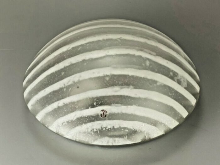 space age ceiling lamp in glass from peill putzler 1970s 10