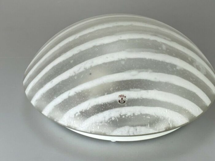 space age ceiling lamp in glass from peill putzler 1970s 6