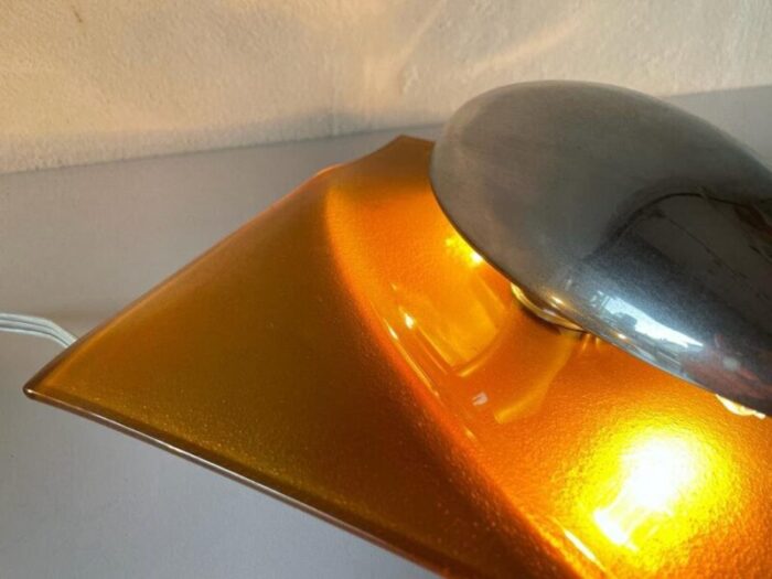 space age orange glass sconces germany 1970s 7