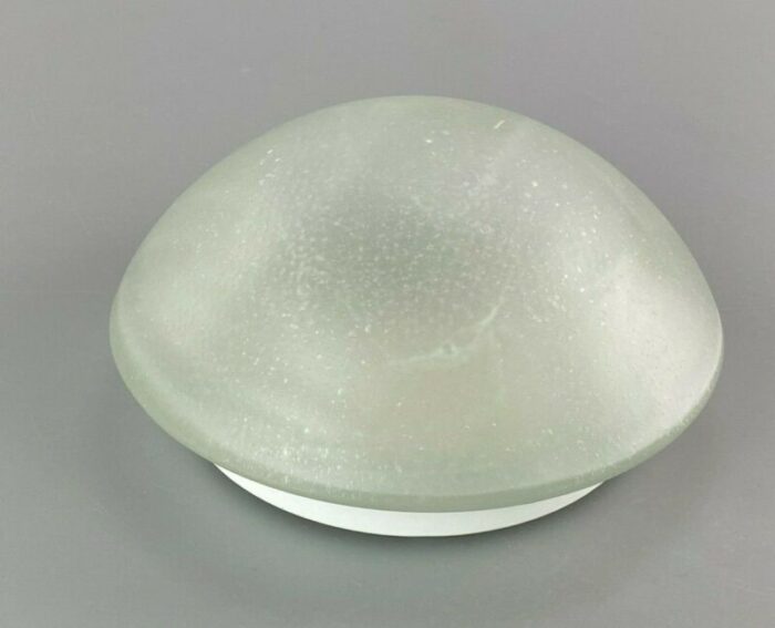 space design glass ceiling lamp by plafoniere for peill putzler 1970s 1