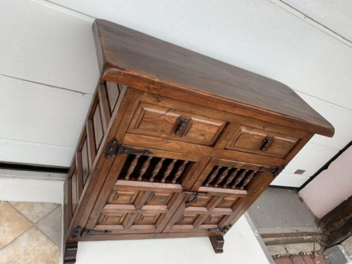 spanish chest of drawers in walnut 1920s 0379