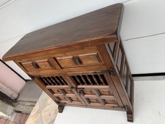 spanish chest of drawers in walnut 1920s 4049