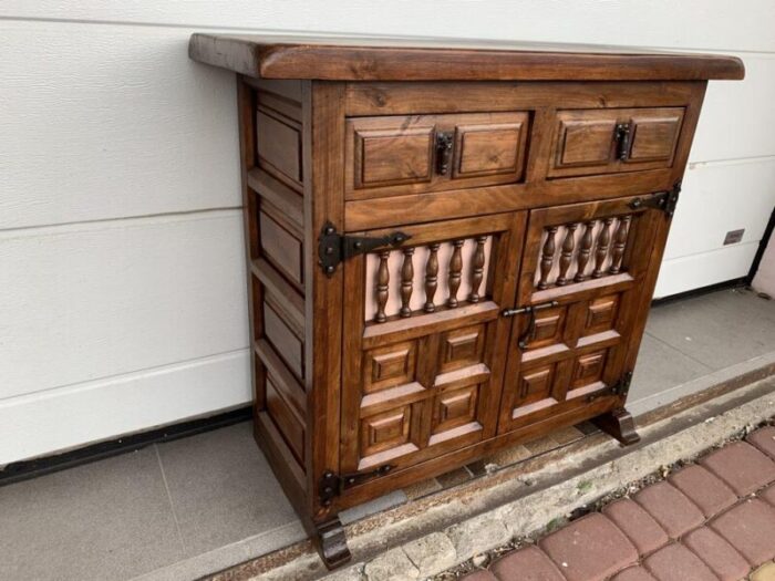 spanish chest of drawers in walnut 1940s 3815