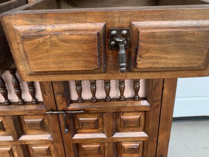 spanish chest of drawers in walnut 1940s 4449