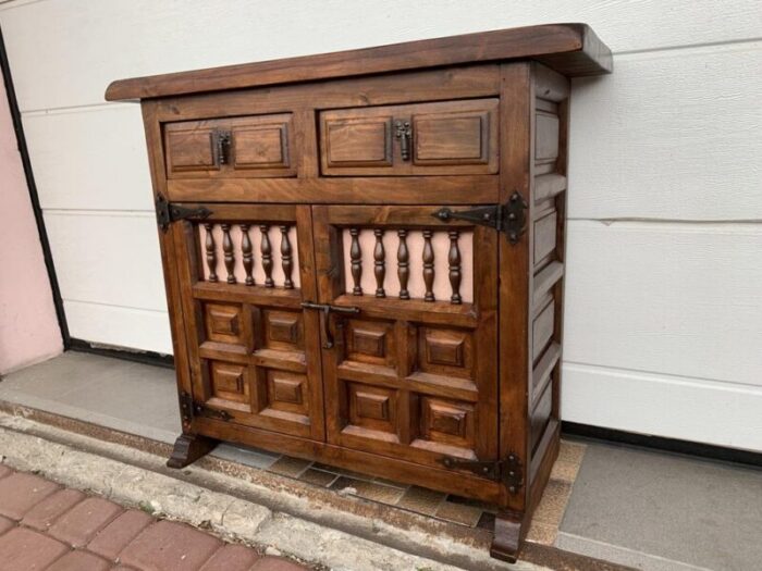 spanish chest of drawers in walnut 1940s 4884