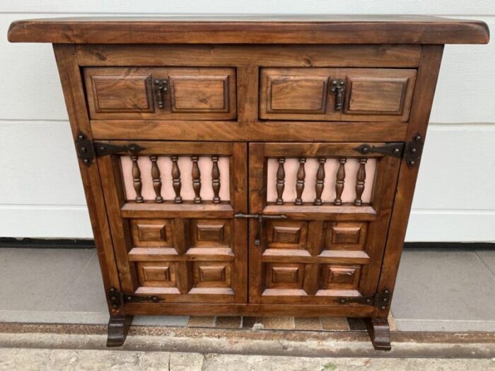 spanish chest of drawers in walnut 1940s 5534