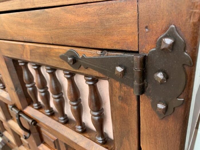 spanish chest of drawers in walnut 1940s 8992