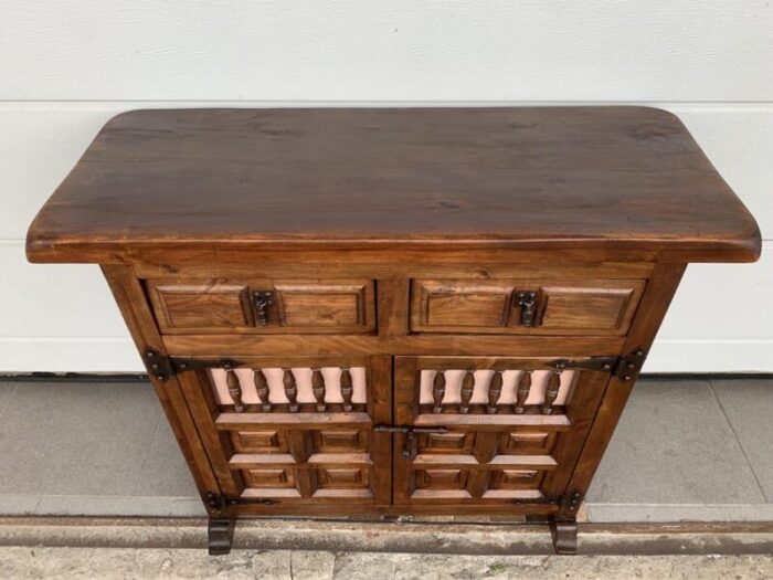 spanish chest of drawers in walnut 1940s 9189