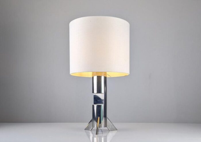 steel table sculpture lamp 3638