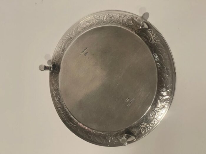 sterling silver a e wagner repousse salver 19th century 2540