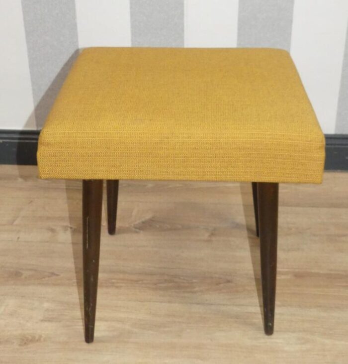 stool folding step in mustard yellow 1960s 1164