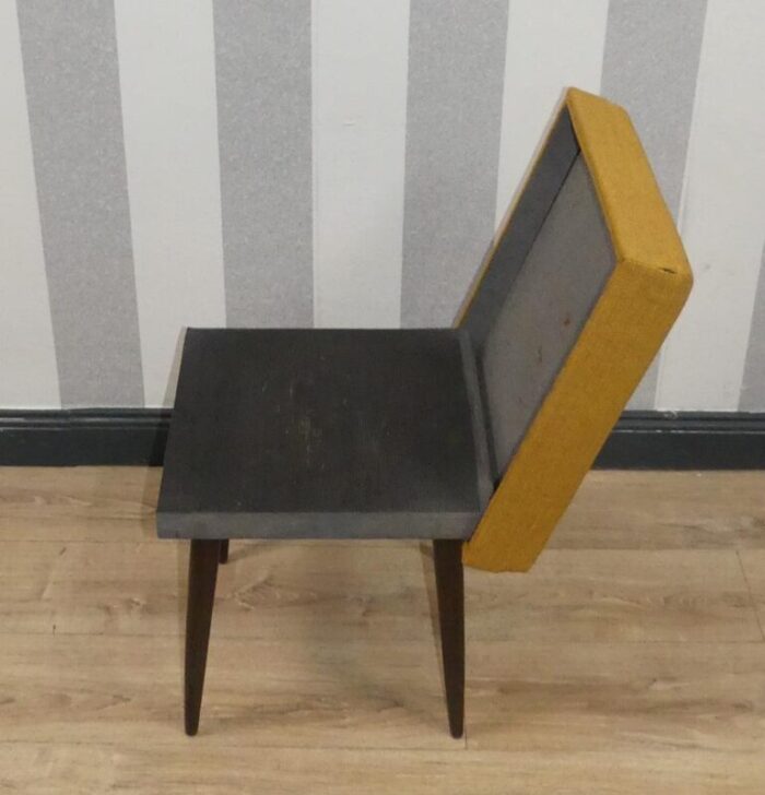 stool folding step in mustard yellow 1960s 5502