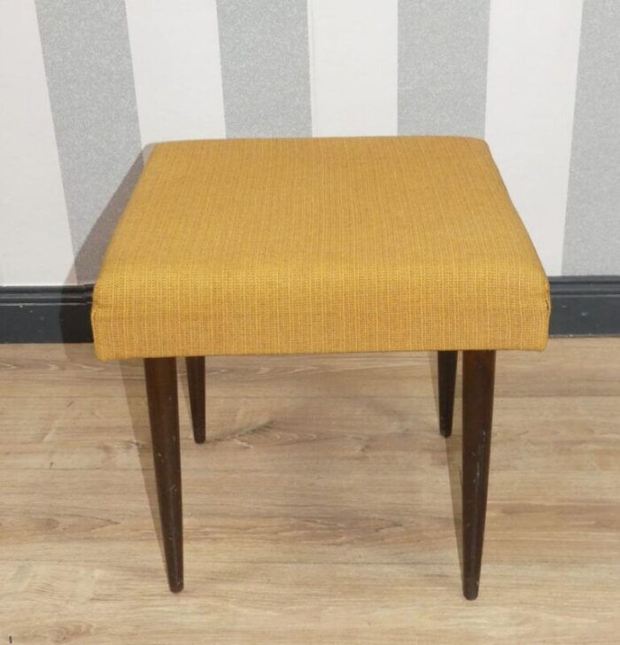 stool folding step in mustard yellow 1960s 8147