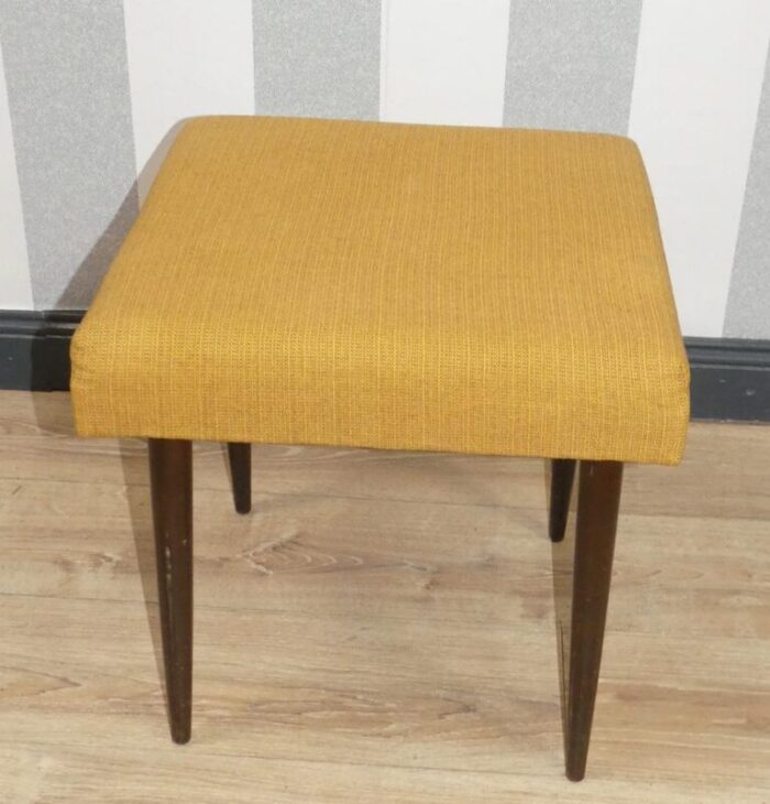 stool folding step in mustard yellow 1960s 9889