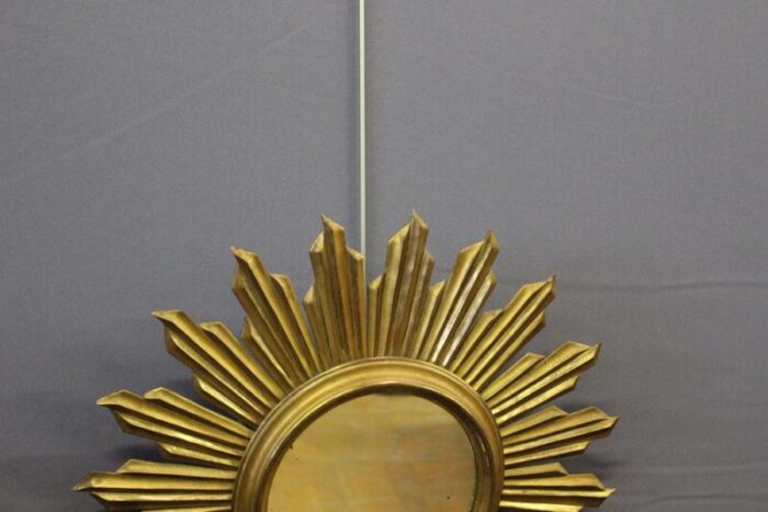 sun mirror in carved and gilded wood 1970 2025