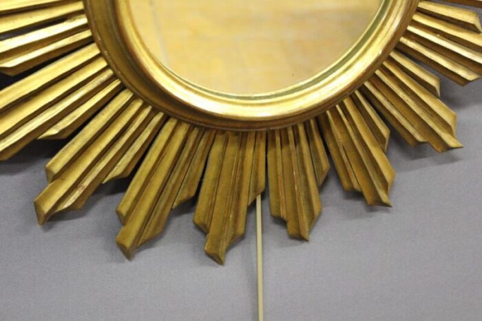 sun mirror in carved and gilded wood 1970 6362