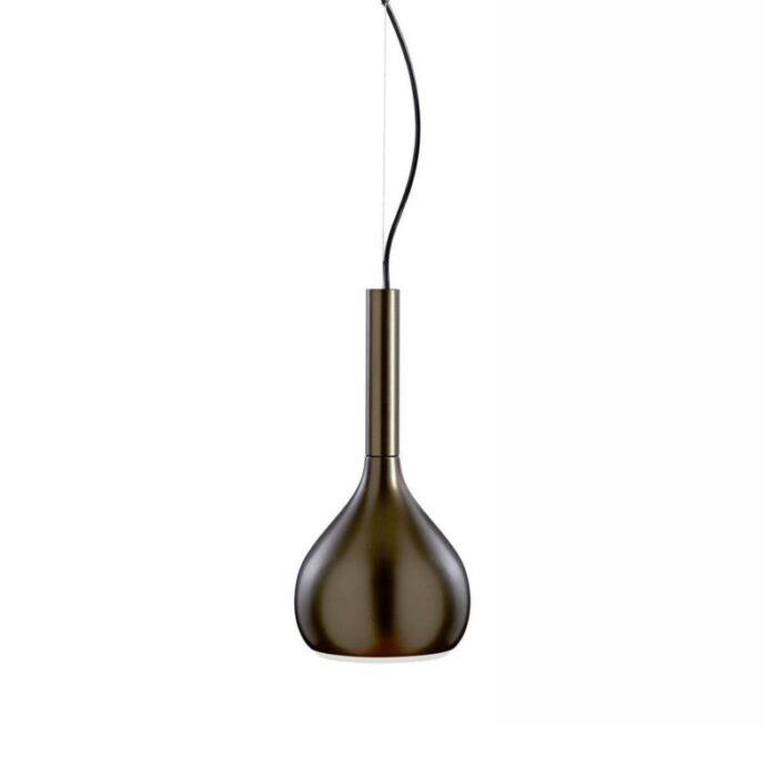 suspension fort lysic bronze light by angelets and ruzza for oluce 4