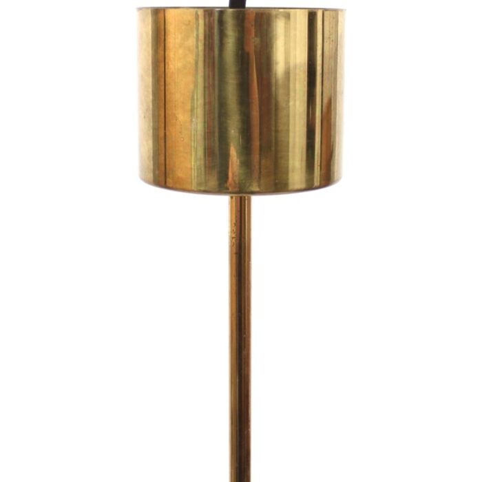 swedish brass chandelier with glass shades 1960s 10