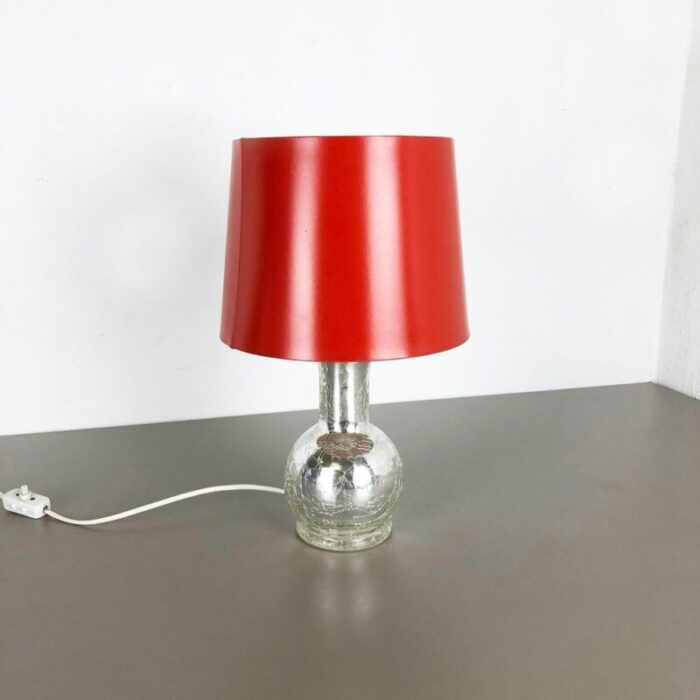 swedish glass table light by uno oesten kristiansson for luxus vittsjoe 1970s 2