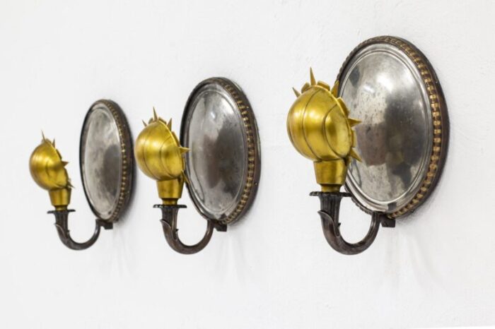 swedish grace wall lamps 1920s set of 2 10