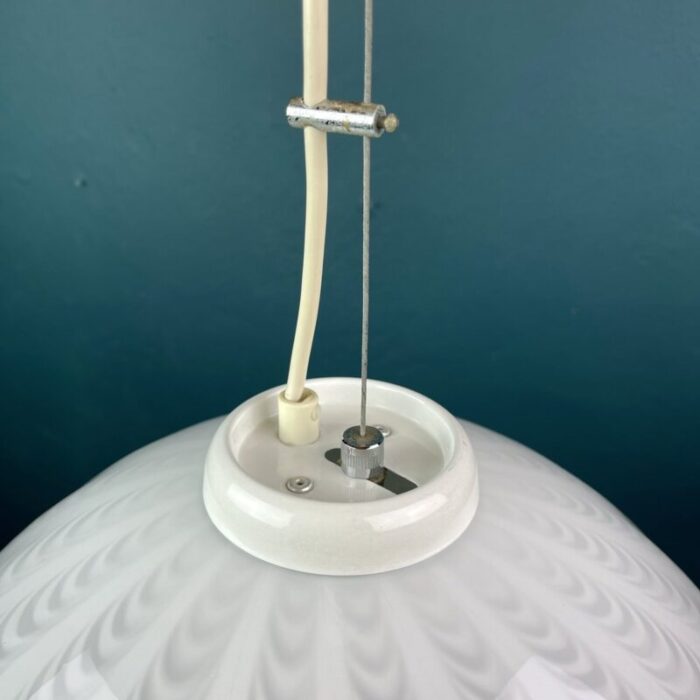 swirl murano glass pendant lamp italy 1980s 11