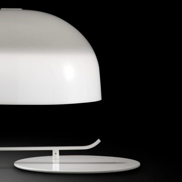 table lamp in white by marco zanuso for oluce 3