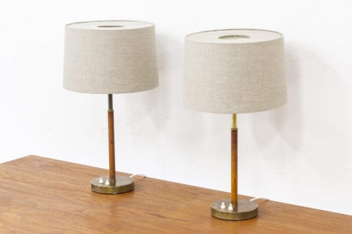 table lamps by bertil brisborg for nordiska kompaniet set of 2 1