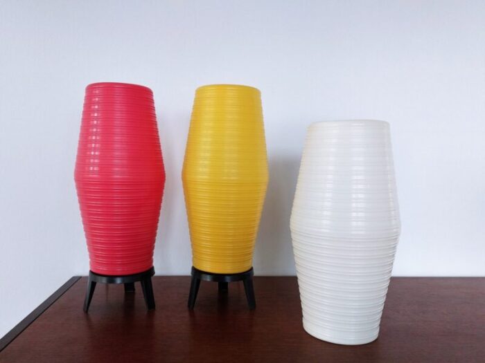 table lamps with extra shade 1950s set of 3 1