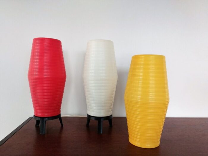 table lamps with extra shade 1950s set of 3 2